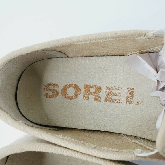 Sorel Womens Beige Campsneaker NL3183 241 Round Toe Slip On Shoes Size US 5.5 - Picture 6 of 9